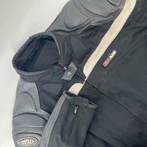 Cortech GX Air Tour Master Mens XXL 48 Motorcycle Jacket Black Mesh Armor Link 3